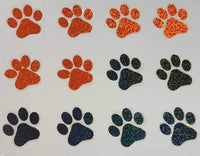 Glitter Paw Print Stickers