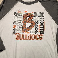 Bulldog Word Collage Tee