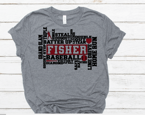 Baseball/ Softball Collage Tee- Youth & Adult