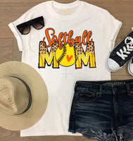 Baseball/Softball Mom Leopard Print