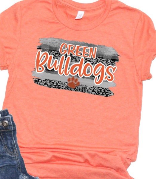 Bulldogs-Leopard Paint Stripes